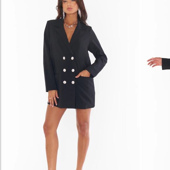 Show Me Your Mumu, Bling Blazer Dress in Black, Revolve size Small - Picture 6 of 13